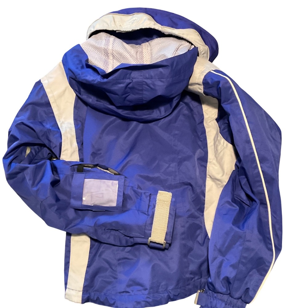 Obermeyer Ridgeline Womens Ski Jacket Blue‎ Gray HydroBlock Size 6 Hooded Coat - Picture 7 of 9